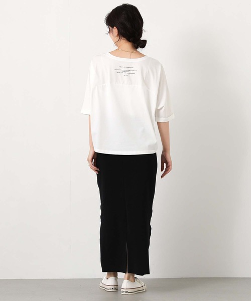 Gready Brilliant（グレディブリリアン）の「Ｇｉｒａｆｆｅロゴ５分袖（Tシャツ/カットソー・レディース・ブラウン/オフホワイト・FREE）」の5枚目の写真