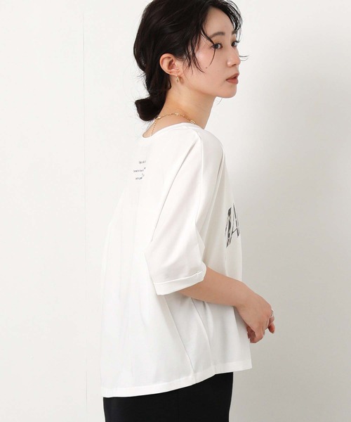 Gready Brilliant（グレディブリリアン）の「Ｇｉｒａｆｆｅロゴ５分袖（Tシャツ/カットソー・レディース・ブラウン/オフホワイト・FREE）」の8枚目の写真