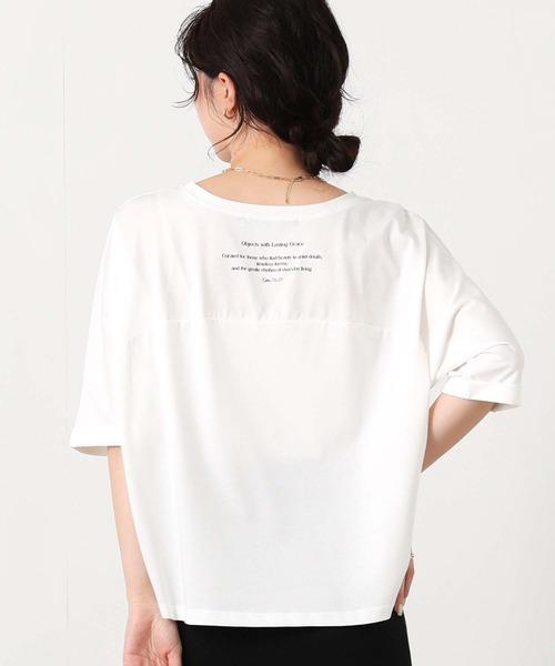 Gready Brilliant（グレディブリリアン）の「Ｇｉｒａｆｆｅロゴ５分袖（Tシャツ/カットソー・レディース・ブラウン/オフホワイト・FREE）」の9枚目の写真