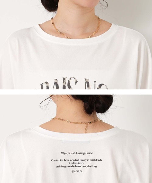 Gready Brilliant（グレディブリリアン）の「Ｇｉｒａｆｆｅロゴ５分袖（Tシャツ/カットソー・レディース・ブラウン/オフホワイト・FREE）」の22枚目の写真