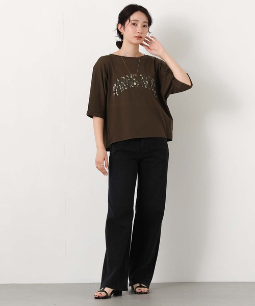 Gready Brilliant（グレディブリリアン）の「Ｇｉｒａｆｆｅロゴ５分袖（Tシャツ/カットソー・レディース・ブラウン/オフホワイト・FREE）」の11枚目の写真