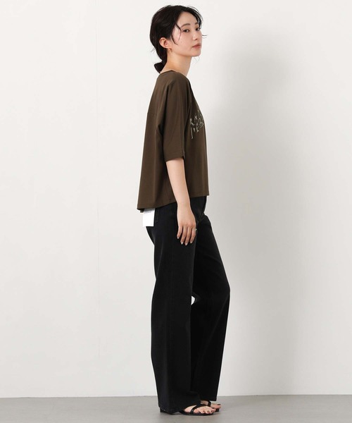 Gready Brilliant（グレディブリリアン）の「Ｇｉｒａｆｆｅロゴ５分袖（Tシャツ/カットソー・レディース・ブラウン/オフホワイト・FREE）」の12枚目の写真