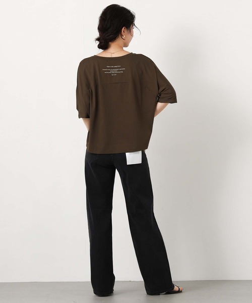 Gready Brilliant（グレディブリリアン）の「Ｇｉｒａｆｆｅロゴ５分袖（Tシャツ/カットソー・レディース・ブラウン/オフホワイト・FREE）」の13枚目の写真