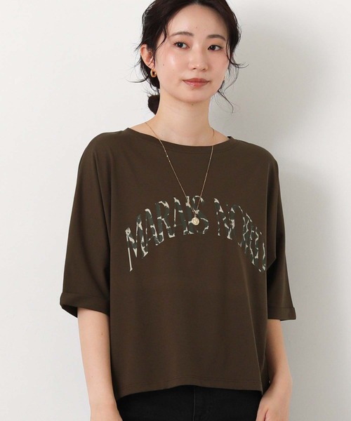 Gready Brilliant（グレディブリリアン）の「Ｇｉｒａｆｆｅロゴ５分袖（Tシャツ/カットソー・レディース・ブラウン/オフホワイト・FREE）」の15枚目の写真