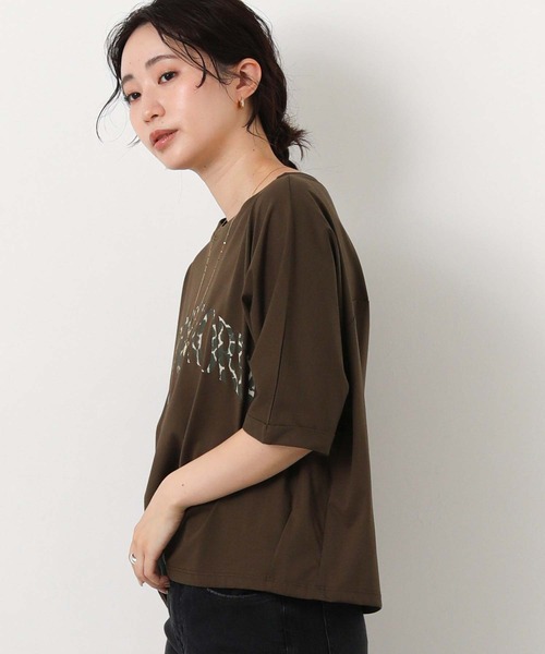 Gready Brilliant（グレディブリリアン）の「Ｇｉｒａｆｆｅロゴ５分袖（Tシャツ/カットソー・レディース・ブラウン/オフホワイト・FREE）」の16枚目の写真