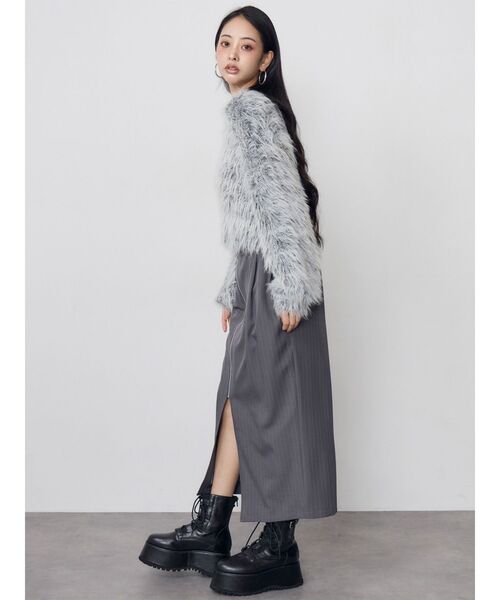 MURUA(ムルーア)の「フェードホログラムシャギーニット(ニット/セーター・レディース・グリーン/ピンク/ライトグレー/ダークグレー/アイボリー・FREE)」の13枚目の写真