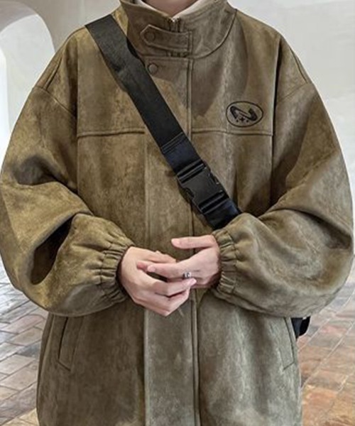 KELVIN(ケルヴァン)の「Vintage Wash Stand Jacket ヴィンテージウォッシュスタンドジャケット(ブルゾン・メンズ・ブラック/カーキ・MEDIUM/LARGE)」の3枚目の写真