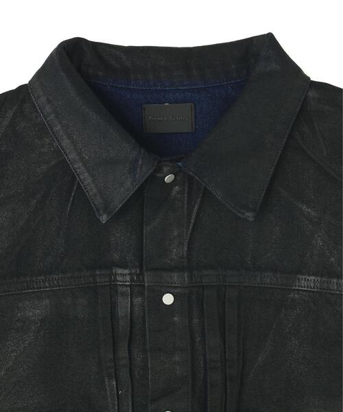 DANKE SCHON（ダンケシェーン）の「DankeSchon/ダンケシェーン/RUBBER DENIM JACKET 2nd（デニムジャケット・メンズ・その他4/ブラック・L/M/S）」の13枚目の写真