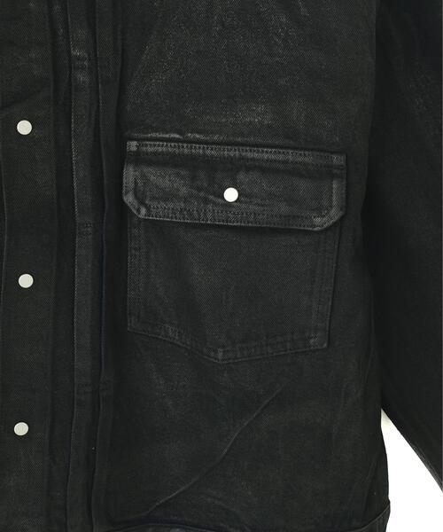 DANKE SCHON（ダンケシェーン）の「DankeSchon/ダンケシェーン/RUBBER DENIM JACKET 2nd（デニムジャケット・メンズ・その他4/ブラック・L/M/S）」の15枚目の写真