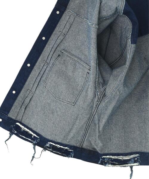 DANKE SCHON（ダンケシェーン）の「DankeSchon/ダンケシェーン/RUBBER DENIM JACKET 2nd（デニムジャケット・メンズ・その他4/ブラック・L/M/S）」の20枚目の写真