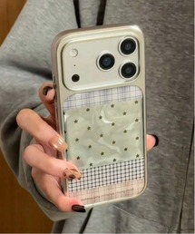 Vini（ヴィニ）の「3DミントグリーンパターンクリアiPhoneケース iPhone17 /17Pro/13/14/15/16 携帯ケース スマホ ケース（スマホケース/カバー）」