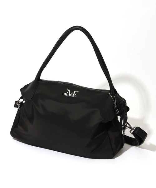 MUCENT(ムセント)の「【MUCENT/ムセント】4WAY SIGNATURE LOGO TOTE BAG/シグネチャーロゴ トートバッグ(トートバッグ・レディース・ブラック・FREE)」の5枚目の写真