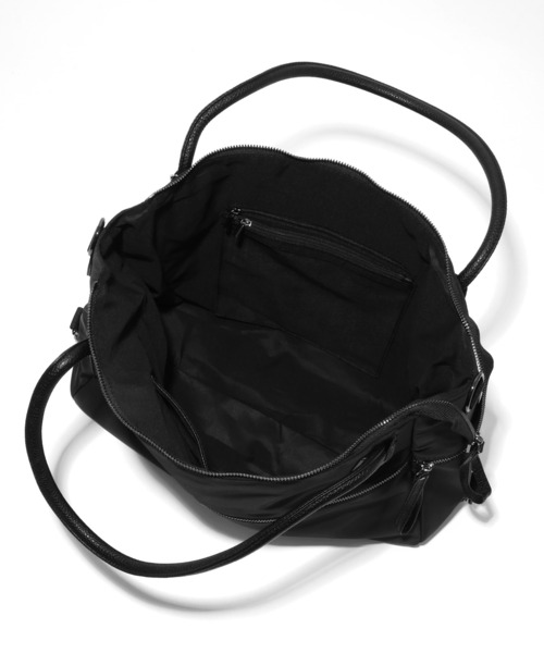 MUCENT(ムセント)の「【MUCENT/ムセント】4WAY SIGNATURE LOGO TOTE BAG/シグネチャーロゴ トートバッグ(トートバッグ・レディース・ブラック・FREE)」の12枚目の写真