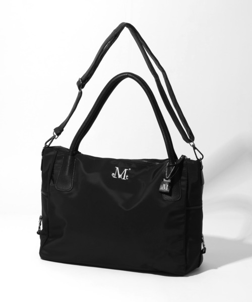 MUCENT(ムセント)の「【MUCENT/ムセント】4WAY SIGNATURE LOGO TOTE BAG/シグネチャーロゴ トートバッグ(トートバッグ・レディース・ブラック・FREE)」の6枚目の写真