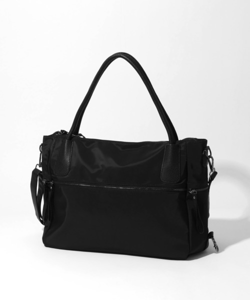 MUCENT(ムセント)の「【MUCENT/ムセント】4WAY SIGNATURE LOGO TOTE BAG/シグネチャーロゴ トートバッグ(トートバッグ・レディース・ブラック・FREE)」の4枚目の写真