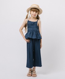 URBAN CHERRY | 【2点セット】シャーリングキャミトップス+ストレートパンツ(キャミソール)