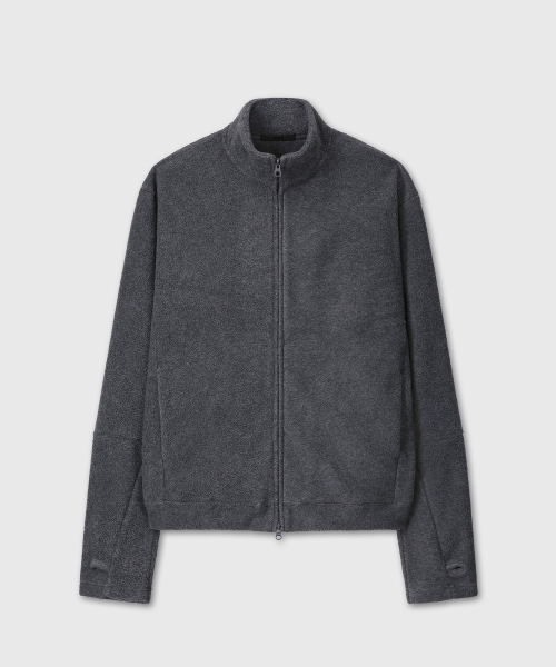 DIVEIN(ダイブイン)の「UNIFORM FLEECE ZIP-UP JERSEY (CHARCOAL)(その他アウター・メンズ・その他・1)」の3枚目の写真