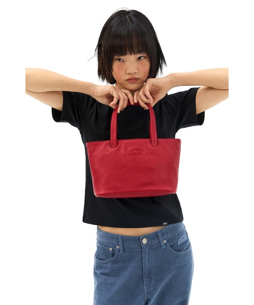 EMIS(イミス)の「GRAIN TOTE BAG(ショルダーバッグ・レディース・ブラック/クリーム/レッド・FREE)」の16枚目の写真