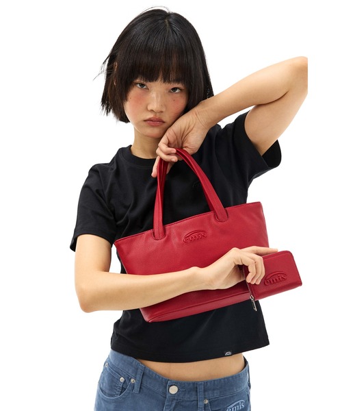 EMIS(イミス)の「GRAIN TOTE BAG(ショルダーバッグ・レディース・ブラック/クリーム/レッド・FREE)」の17枚目の写真