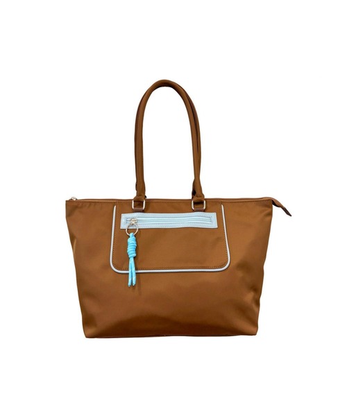 ROOTOTE（ルートート）の「ルートート / トートバッグ A4 横型 ナイロン 軽量 通勤 通学 パイピング SC.ミディアム.パイピング_カラー-A（トートバッグ・レディース・ネイビー/ブラウン/カーキ/ブラック・FREE）」の8枚目の写真
