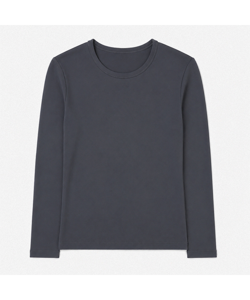 KIMDOH(キムド)の「セナ コットンモダールスリムトップス(Tシャツ/カットソー・レディース・ブルーグレー/ブラック/ライトカーキ・FREE)」の1枚目の写真