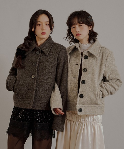 boucle short jacket / ブークレショートジャケット（その他アウター