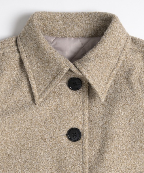 MUHET(ミュエータ)の「boucle short jacket / ブークレショートジャケット(その他アウター・レディース・ベージュ/チャコールグレー・MEDIUM/SMALL/LARGE)」の15枚目の写真