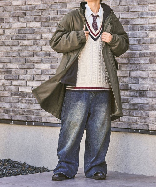 niko and...(ニコアンド)の「ゆるダボヴィンテージデニム(その他パンツ・メンズ・ブラック/ブルー・BIG(L)/MEDIUM)」の13枚目の写真