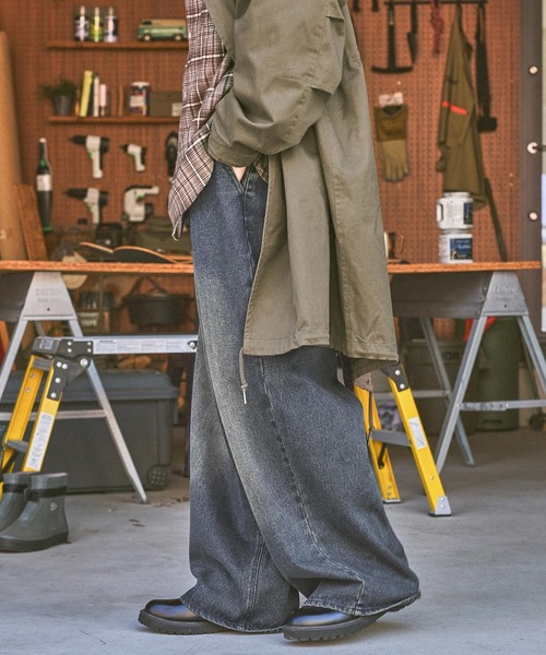 niko and...(ニコアンド)の「ゆるダボヴィンテージデニム(その他パンツ・メンズ・ブラック/ブルー・BIG(L)/MEDIUM)」の16枚目の写真