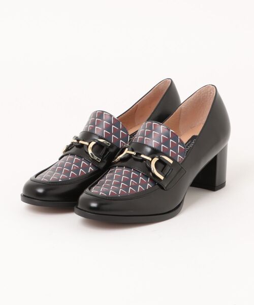 LANVIN collection(ランバン コレクション)の「ヒールアップビットローファー(パンプス・レディース・ブラック/ブラック系その他・22.0cm/22.5cm/23.0cm/23.5cm/24.5cm/24.0cm)」の2枚目の写真