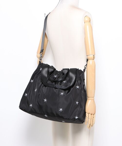Three Four Time(スリーフォータイム)の「星刺繍3WAYBAG(トートバッグ・レディース・ブラック・FREE)」の5枚目の写真