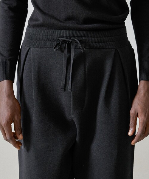 DESIGNWORKS(デザインワークス)の「【セットアップ対応】コンパクトコットン ニットパンツ(スラックス・メンズ・ブラック/ブラウン・48/46/44)」の9枚目の写真