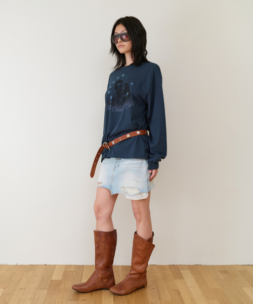 THEVINYLHOUSE（ザバイニルハウス）の「UNBALANCE MICRO DENIM SKIRT (W) LIGHT BLUE（スカート・レディース・その他・SMALL）」の6枚目の写真