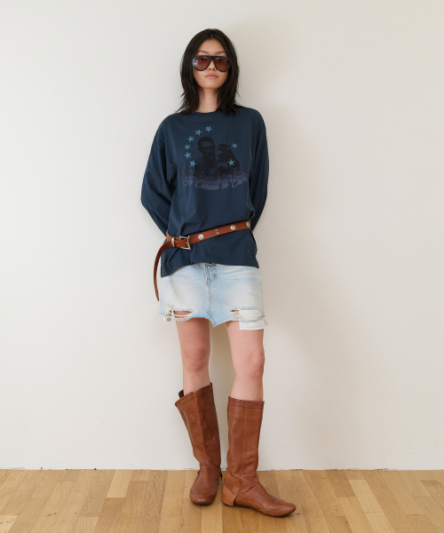 THEVINYLHOUSE（ザバイニルハウス）の「UNBALANCE MICRO DENIM SKIRT (W) LIGHT BLUE（スカート・レディース・その他・SMALL）」の7枚目の写真
