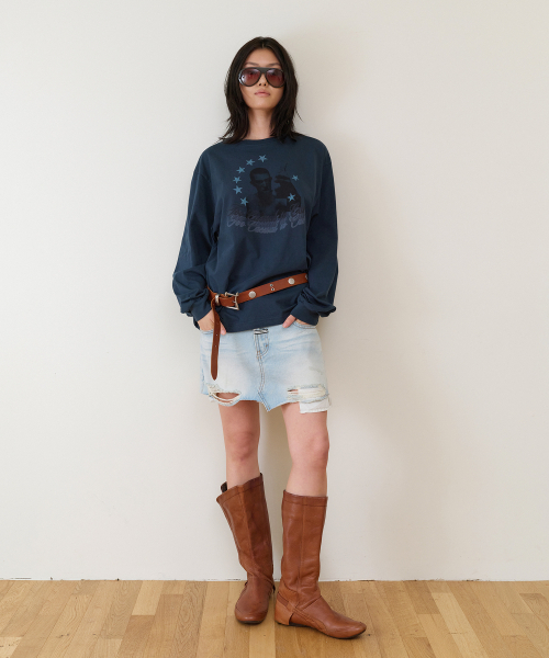 THEVINYLHOUSE（ザバイニルハウス）の「UNBALANCE MICRO DENIM SKIRT (W) LIGHT BLUE（スカート・レディース・その他・SMALL）」の8枚目の写真