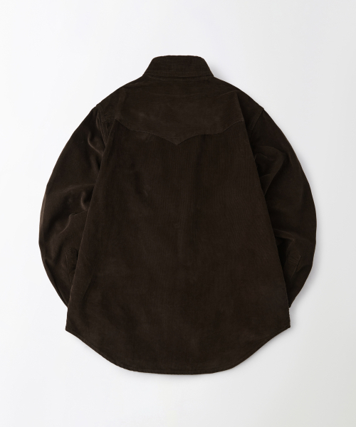 OUTSTANDING(アウトスタンディング)の「コーデュロイウエスタンシャツ_ブラウン(シャツ/ブラウス・メンズ・その他・MEDIUM/LARGE/X-LARGE)」の2枚目の写真