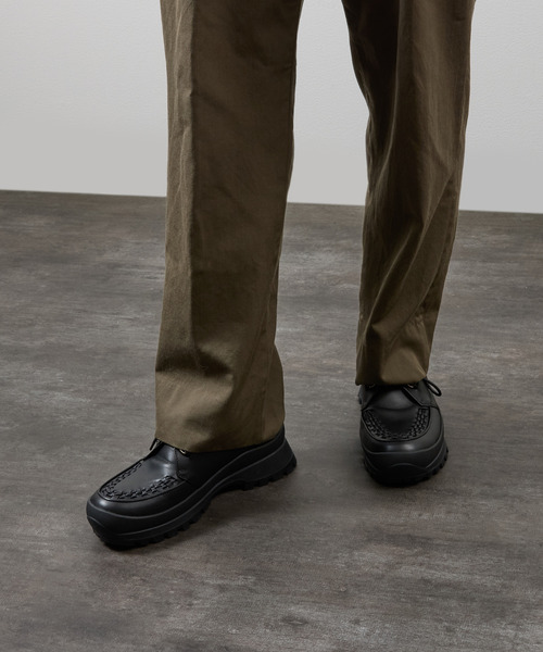 PADRONE(パドローネ)の「PADRONE パドローネ / INTERLACE SHOES with 884C Vibram 884Cビブラムソールレザーモカシンシューズ / PU8840-2012(ブーツ・メンズ・ブラック・43/42/41/40)」の18枚目の写真