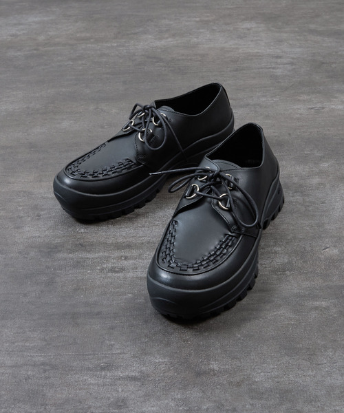 PADRONE(パドローネ)の「PADRONE パドローネ / INTERLACE SHOES with 884C Vibram 884Cビブラムソールレザーモカシンシューズ / PU8840-2012(ブーツ・メンズ・ブラック・43/42/41/40)」の21枚目の写真