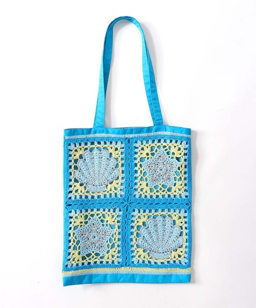 Three Four Time(スリーフォータイム)の「【casselini】クロシェトートBAG(トートバッグ・レディース・ブルー・FREE)」の12枚目の写真