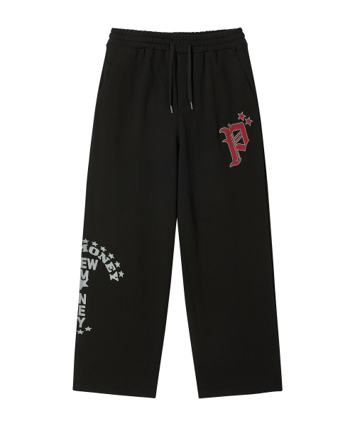 PRENDA（プレンダ）の「Pロゴ ワイドスウェットパンツ ブラック（スウェットパンツ・レディース・その他・SMALL/MEDIUM）」の5枚目の写真