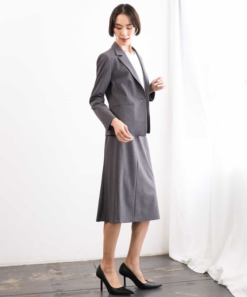 MICHEL KLEIN（ミッシェル・クラン）の「[セットアップ対応]ストレッチタイトスカート（スカート・レディース・ブラック/グレー・38）」の18枚目の写真