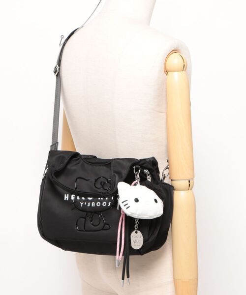 Y'SACCS（イザック）の「【Y'SACCS×HELLO KITTY】ハローキティフェイスポーチ付きトートS（トートバッグ・レディース・ネイビー/ブラック/アイボリー・FREE）」の9枚目の写真