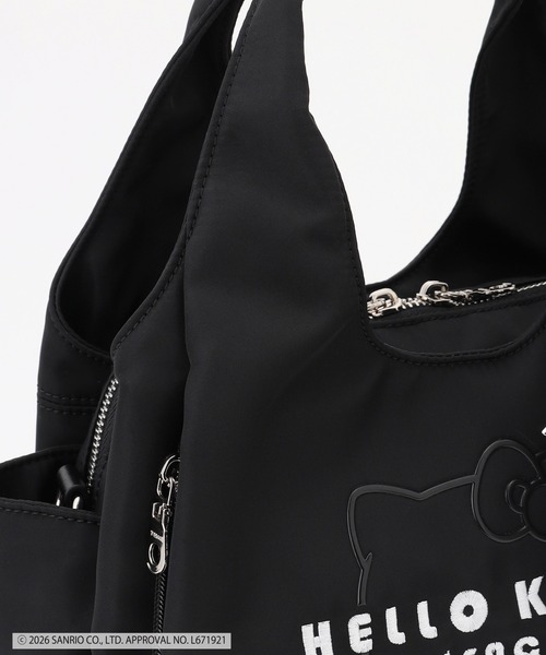 Y'SACCS（イザック）の「【Y'SACCS×HELLO KITTY】ハローキティフェイスポーチ付きトートS（トートバッグ・レディース・ネイビー/ブラック/アイボリー・FREE）」の13枚目の写真