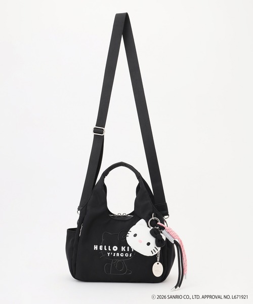 Y'SACCS（イザック）の「【Y'SACCS×HELLO KITTY】ハローキティフェイスポーチ付きトートS（トートバッグ・レディース・ネイビー/ブラック/アイボリー・FREE）」の14枚目の写真