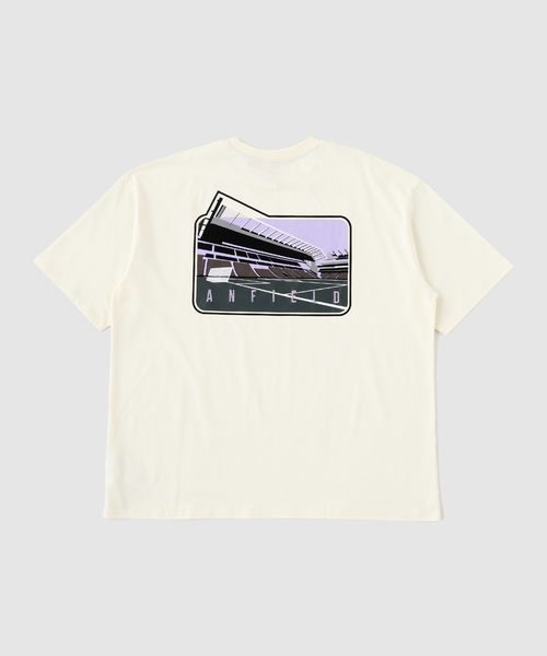 417 EDIFICE(フォーワンセブンエディフィス)の「【Liverpool FC / リバプールFC】 STADIUM BACK O/S TEE(Tシャツ/カットソー・メンズ・ブラウン/アイボリー・LARGE/MEDIUM/X-LARGE)」の4枚目の写真