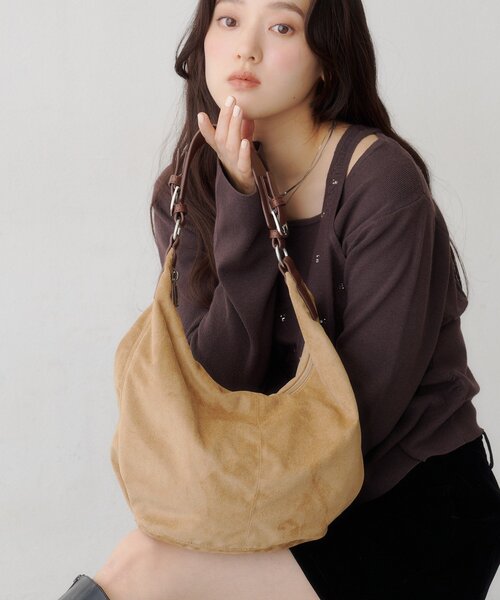 Kastane（カスタネ）の「【10.15(木)11:00発売/WEB限定】トグルワンハンドルBAG（ショルダーバッグ・レディース・ダークブラウン/ベージュ/ブラック・FREE）」の3枚目の写真