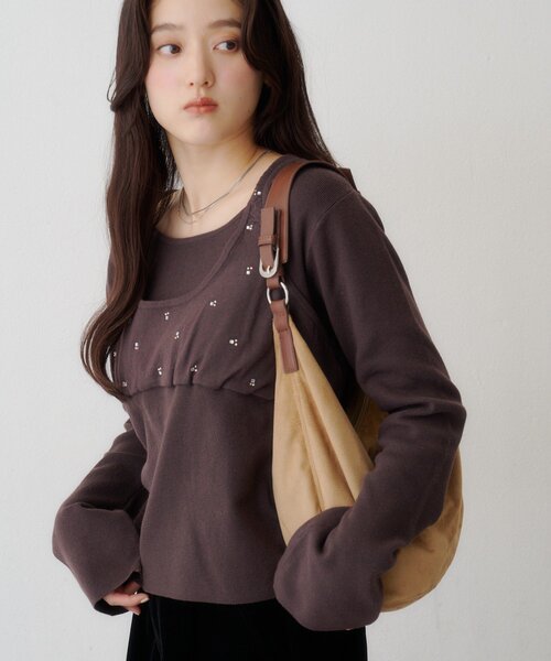Kastane（カスタネ）の「【10.15(木)11:00発売/WEB限定】トグルワンハンドルBAG（ショルダーバッグ・レディース・ダークブラウン/ベージュ/ブラック・FREE）」の11枚目の写真
