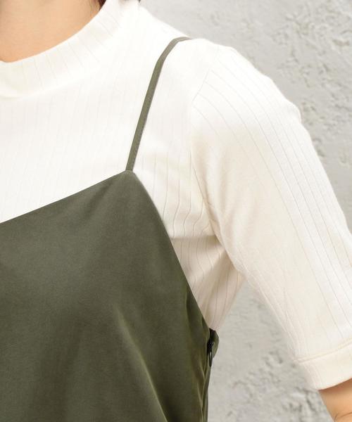 green label relaxing（グリーンレーベルリラクシング）の「■■■KF R/PパウダーPLN キャミワンピース◆（ワンピース・レディース・ブラック/オリーブ/ベージュ・FREE）」の9枚目の写真