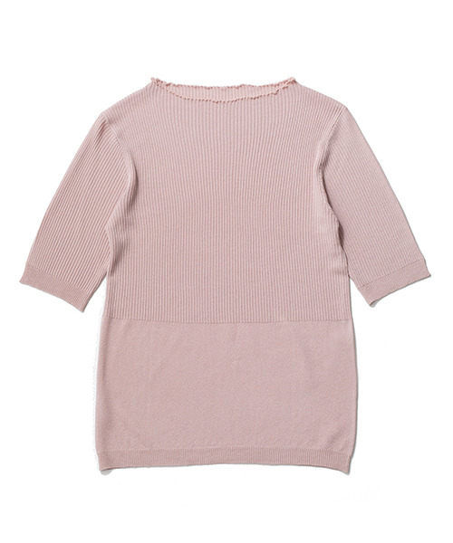 Denime（ドゥニーム）の「フリルネックニット（ニット/セーター・レディース・ピンク/グレー系その他/ブラック/オフホワイト・FREE）」の17枚目の写真