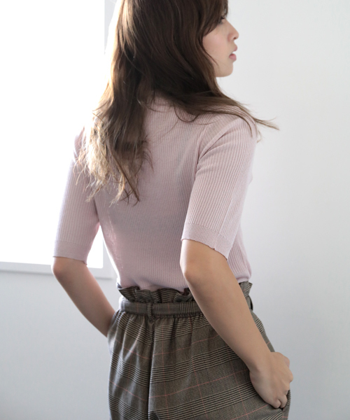 Denime（ドゥニーム）の「フリルネックニット（ニット/セーター・レディース・ピンク/グレー系その他/ブラック/オフホワイト・FREE）」の21枚目の写真